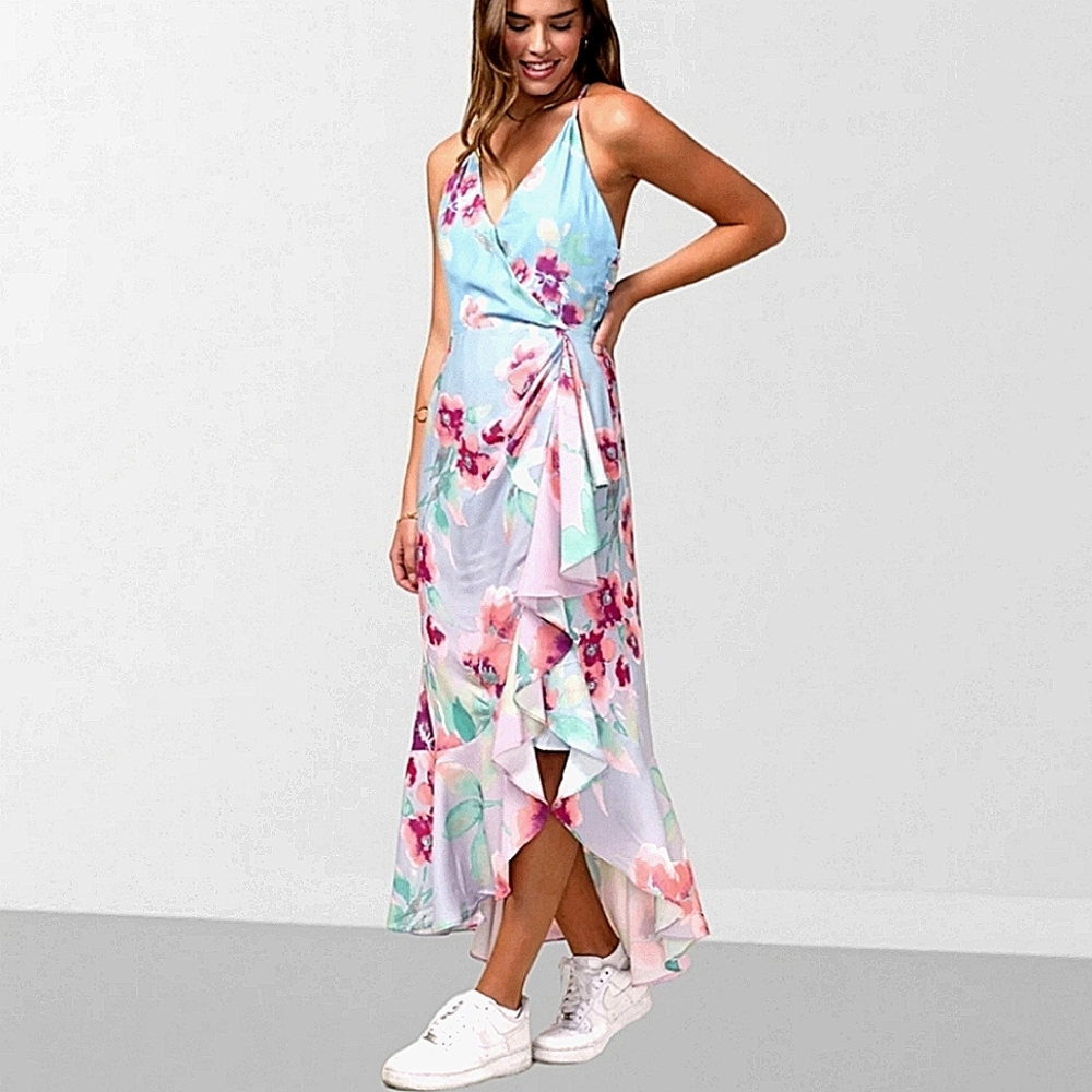 Adelyn Rae Maisey Midi Floral Dress - Picture 2 of 12